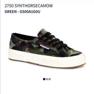 Superga Synthetic Horse Hair Camo Sneaker